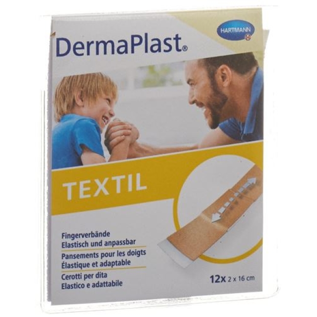 Dermaplast Textil 12 Fingerverbandpflaster