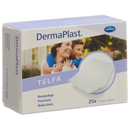 Dermaplast Telfa Kompressen 7.5x10см 25 штук