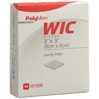 POLYMEM WIC SIL WUNDFUEL 8X8CM