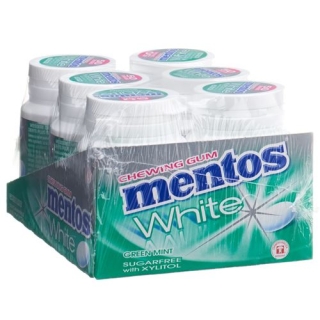 MENTOS GUM WHITE GREEN MINT