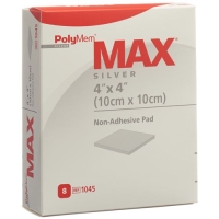POLYMEM MAX SILV ABSOR 10X10CM POLYMEM MAX SILV ABSOR 10X10CM
