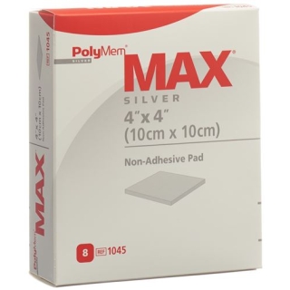 POLYMEM MAX SILV ABSOR 10X10CM