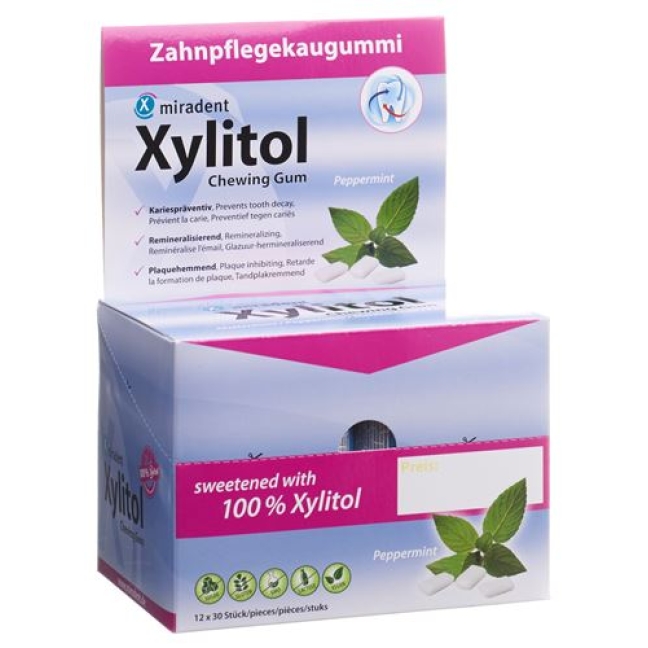 MIRADENT XYLIT KAUGUM MINT