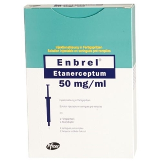 Enbrel 50 mg/ml 2 Fertigspritzen 1 ml