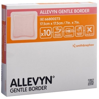 Повязка раневая Allevyn Gentle Border 17,5х17,5см 10 шт.