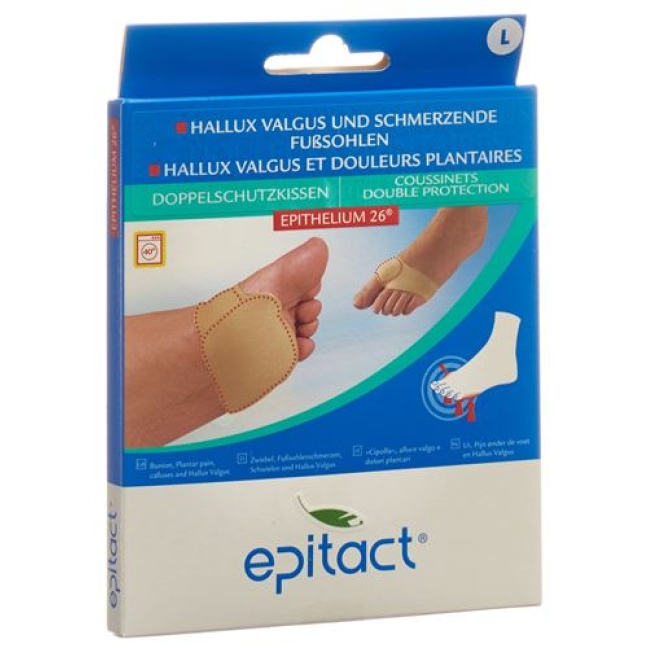 Epitact Doppelschutzkissen Hallux Valgus und Schmerzende Fusssoh