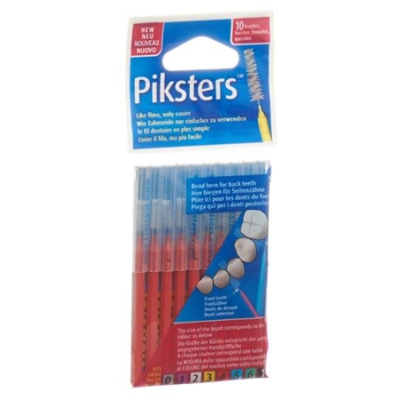 Piksters Interdentalburstchen размер 4 10 штук