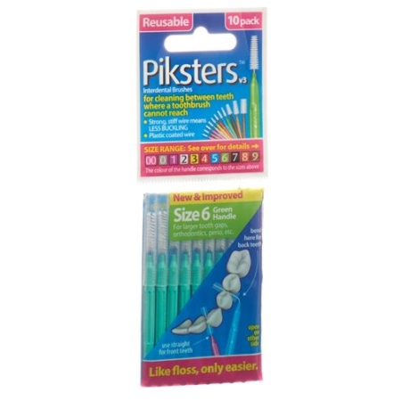 Piksters Interdentalburstchen размер 6 10 штук