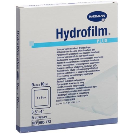 Hydrofilm Plus Wundverband Film 9x10см Steril 5 штук