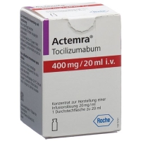 Актемра (тоцилизумаб) инфузионный концентрат 400 мг / 20 мл флакон 20 мл Актемра (тоцилизумаб) инфузионный концентрат 400 мг / 20 мл флакон 20 мл