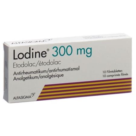 Lodine 300 mg 10 filmtablets