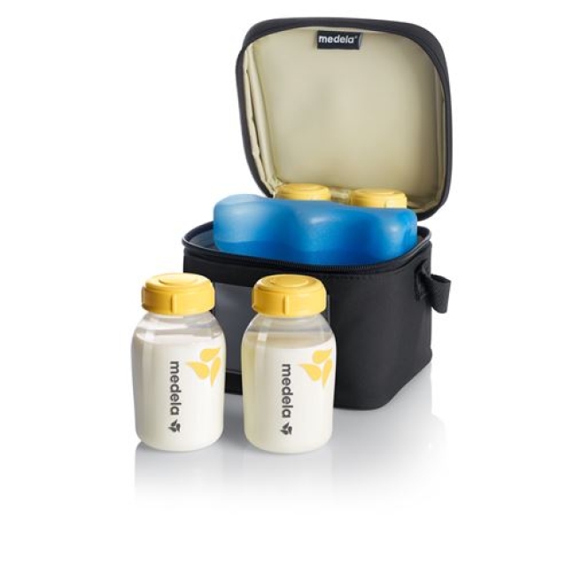 Medela Kuhltasche 4 Milchflaschen (150мл) 1 Kuhlelement