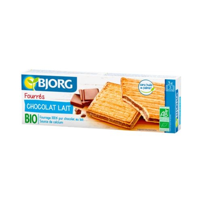 Bjorg Biscuit Fourres Chocolat Lait 225г