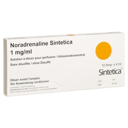 NORADRENALIN SI 4MG O DISULF