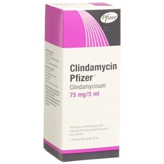 Clindamycin Pfizer 75 mg/5 ml Granulat 80 ml