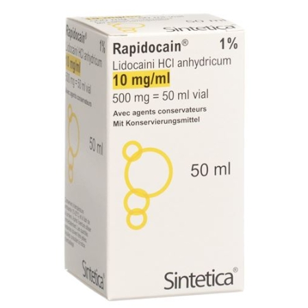 RAPIDOCAIN 1% INJ 500MG VI