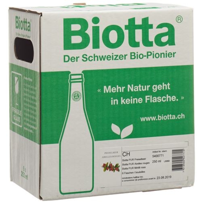 BIOTTA PUR PREISELBEER SAFT