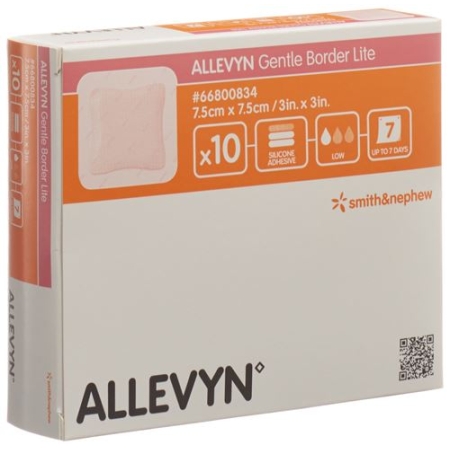 Allevyn Gentle Border Lite повязка для ран 7.5x7.5см 10 штук