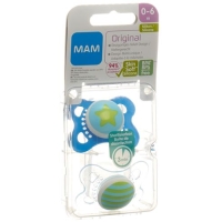 MAM Original Nuggi Silikon 0 bis для 6-месячных Spezialkollektion Boy 2 штуки