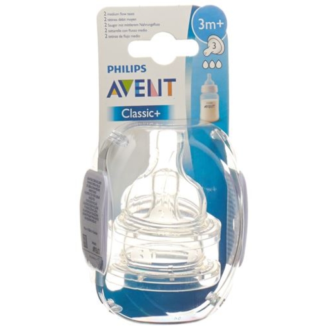 Avent Philips Milch Sauger 3 Loch Silikon 2 штуки