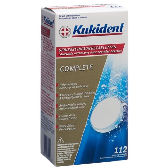 Kukident Reinigung-Tabs Frische Minze 112 штук