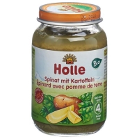 Holle Spinat Kartoffeln 190 g Holle Spinat Kartoffeln 190 g