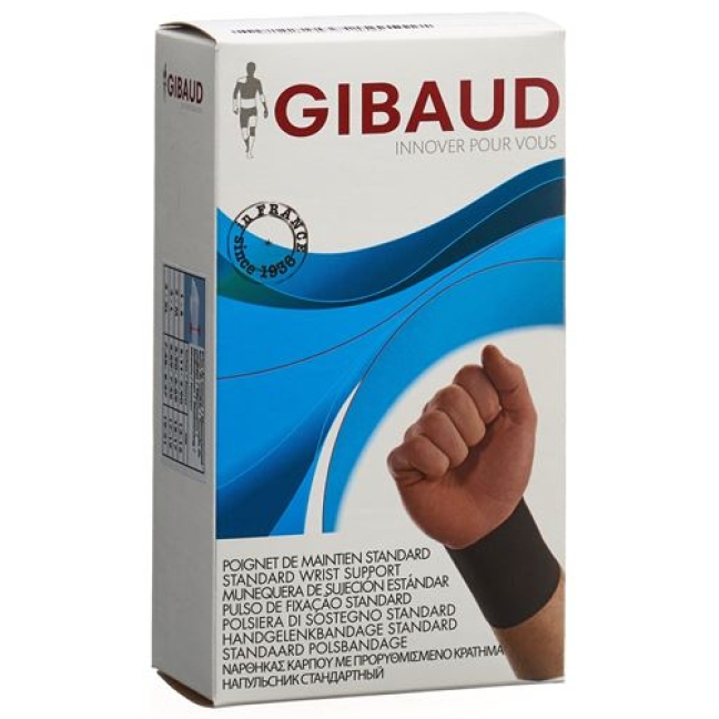 Gibaud Handgelenkbandage M 15-17см schwarz