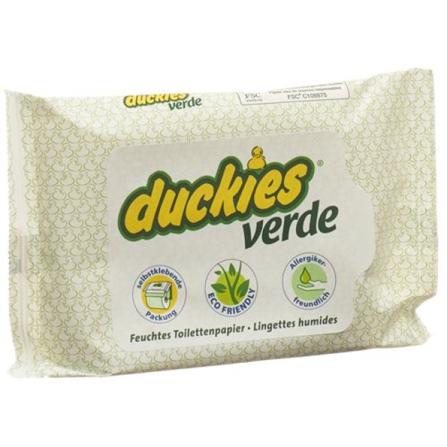 Duckies Verde Feuchtes Toilettenpapier 30 штук