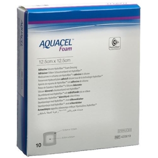 Aquacel Foam 12.5x12.5см Adhesive 10 штук