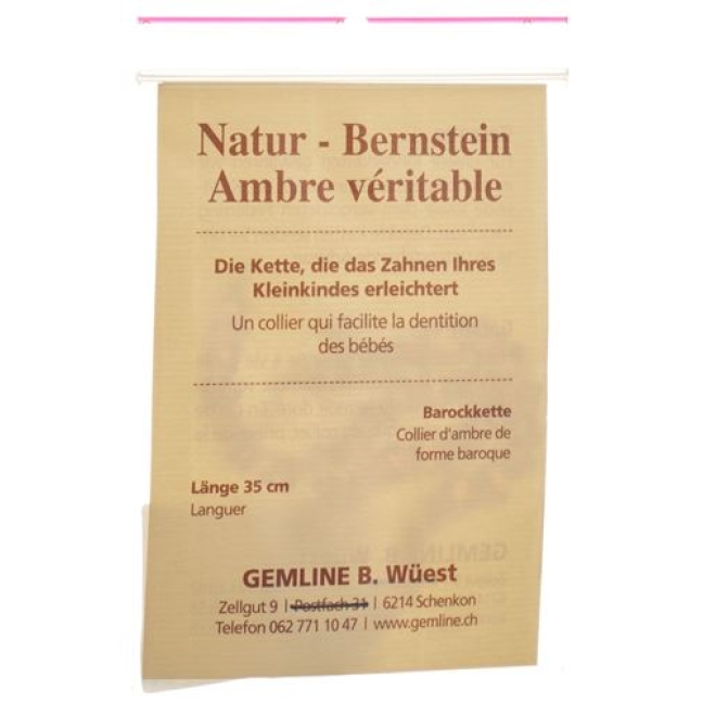 Kern Natur Bernstein Barockkette 35см Bebe