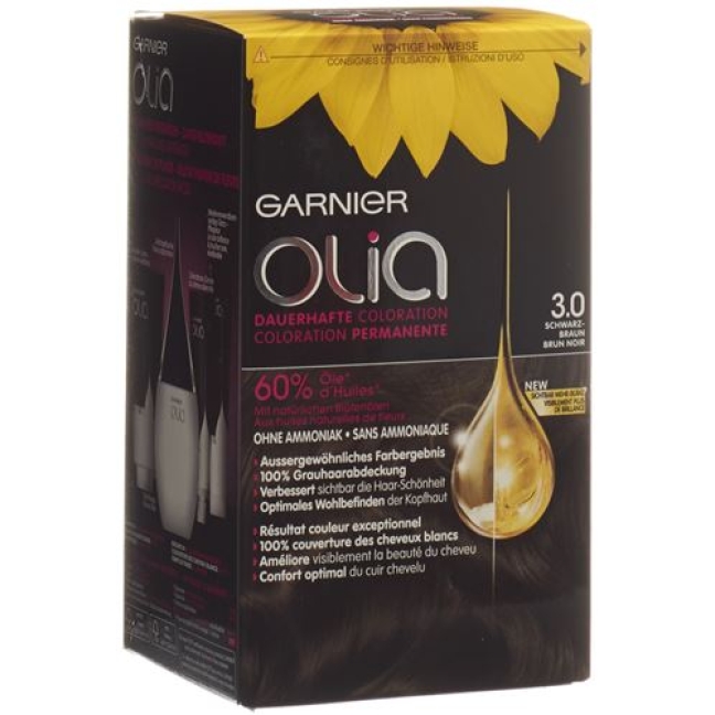 Olia Haarfarbe 3.0 Schwarzbraun