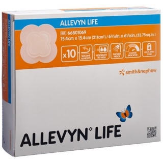 Allevyn Life Adhasiver Silikonschaumverband 15.4x15.4см 10 штук