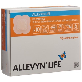 Allevyn Life Adhasiver Silikonschaumverband 12.9x12.9xcm 10 штук