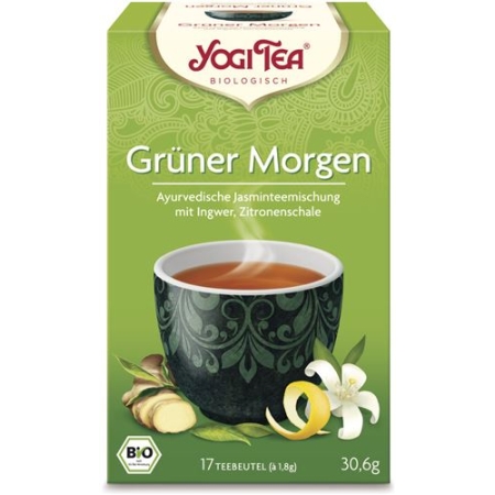 YOGI GREEN TEE GRUENER MORGEN