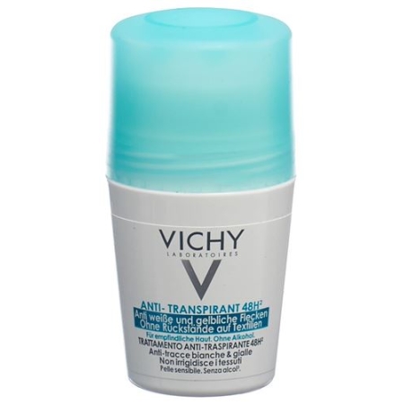 Vichy Deodorant Anti-Transpirant 48H Roll-On Anti Weisse und Gelbliche Flecken 50мл