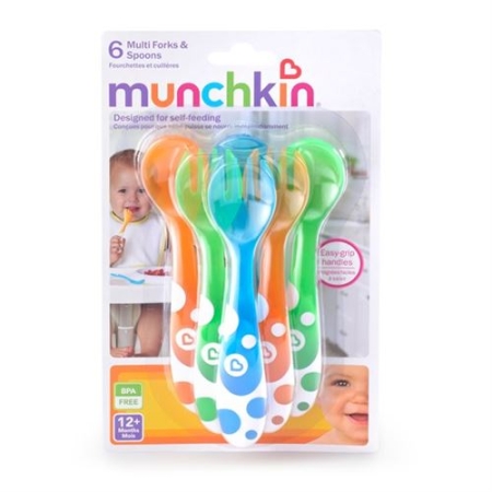 Munchkin Loffel und Gabel Farbig 6 штук