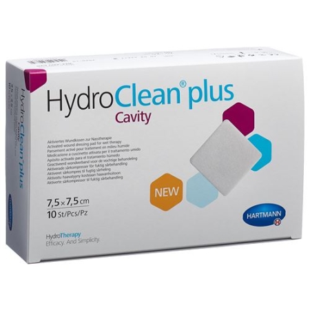 Hydroclean Plus Wundkissen 7.5x7.5см Cavity 10 штук