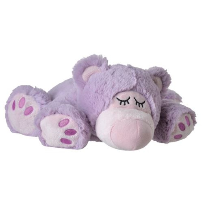 Beddy Bear Warme-Stofftier Sleepy Bear Lila