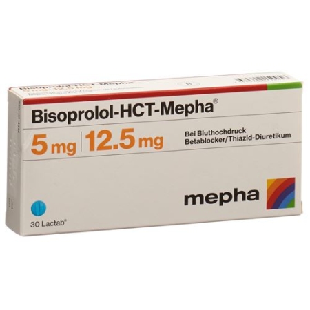 Bisoprolol HCT Mepha 5/12.5 mg 30 Lactabs