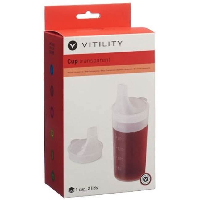 VITILITY BECHER TRANSPARENT