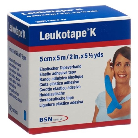 Leukotape K пластырейband 5мX5см Hellblau