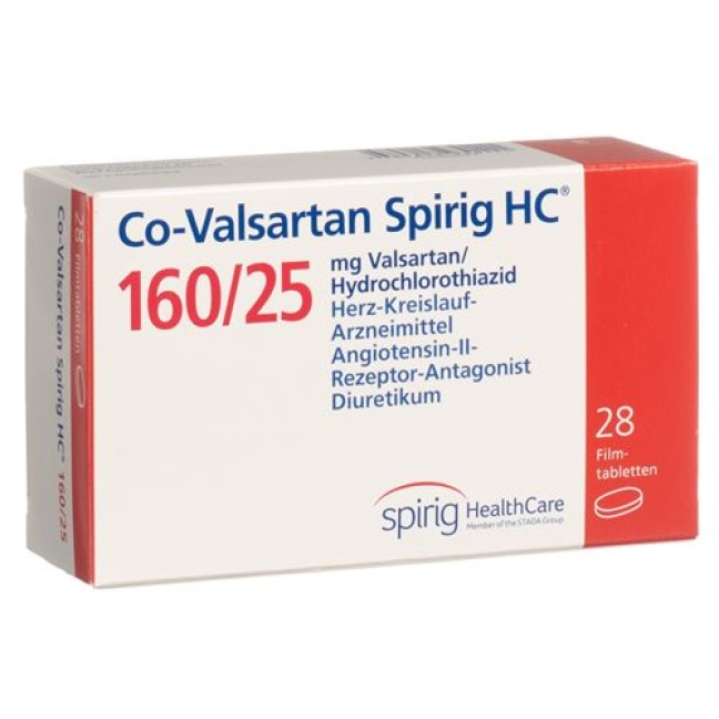 CO Valsartan Spirig 160/25 28 filmtablets