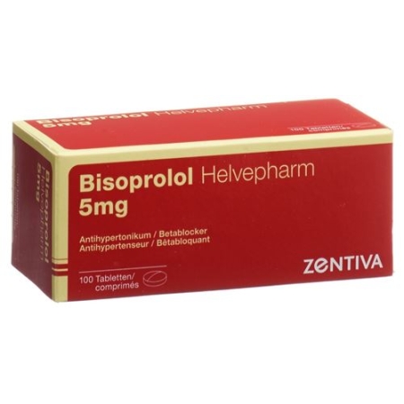 Bisoprolol Helvepharm 5 mg 100 tablets