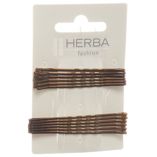 Herba Klemme 6+6.5см Braun 12 штук