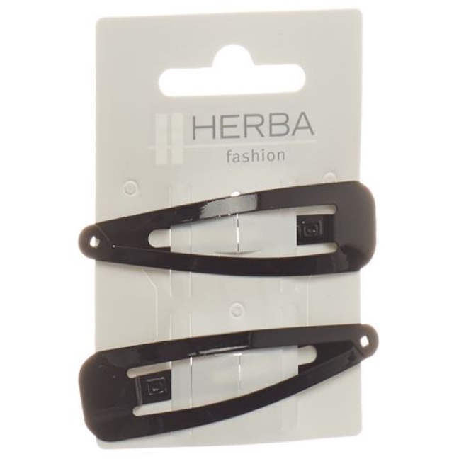 HERBA CLIPS 6.8CM SCHWARZ