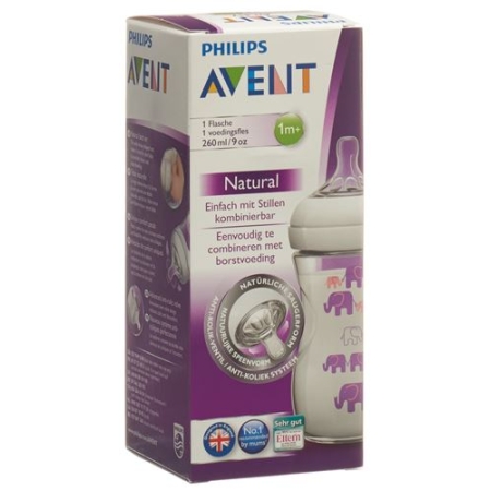 Avent Philips Naturnah бутылка 260мл Deko Violett