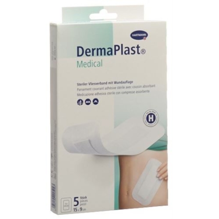 Dermaplast Medical Vliesverband 15x9см 5 штук