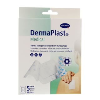 Dermaplast Medical Transparentverband 10x9см 5 штук