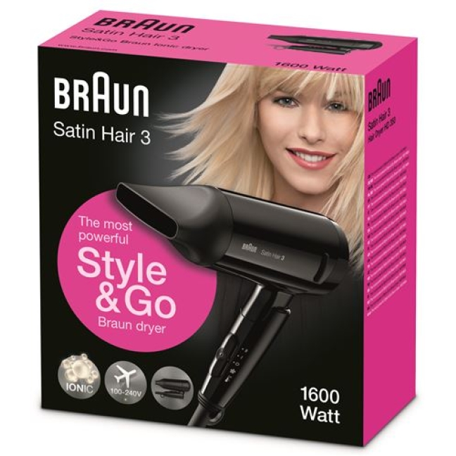 Braun Satin Hair 3 Haartrockner Hd 350 Style&go