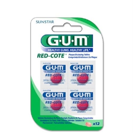 GUM SUNSTAR RED COTE TABLETS